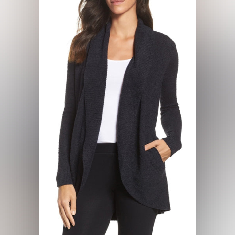 XS/S Black Barefoot Dreams Bamboo Chic Lite Circle Cardi